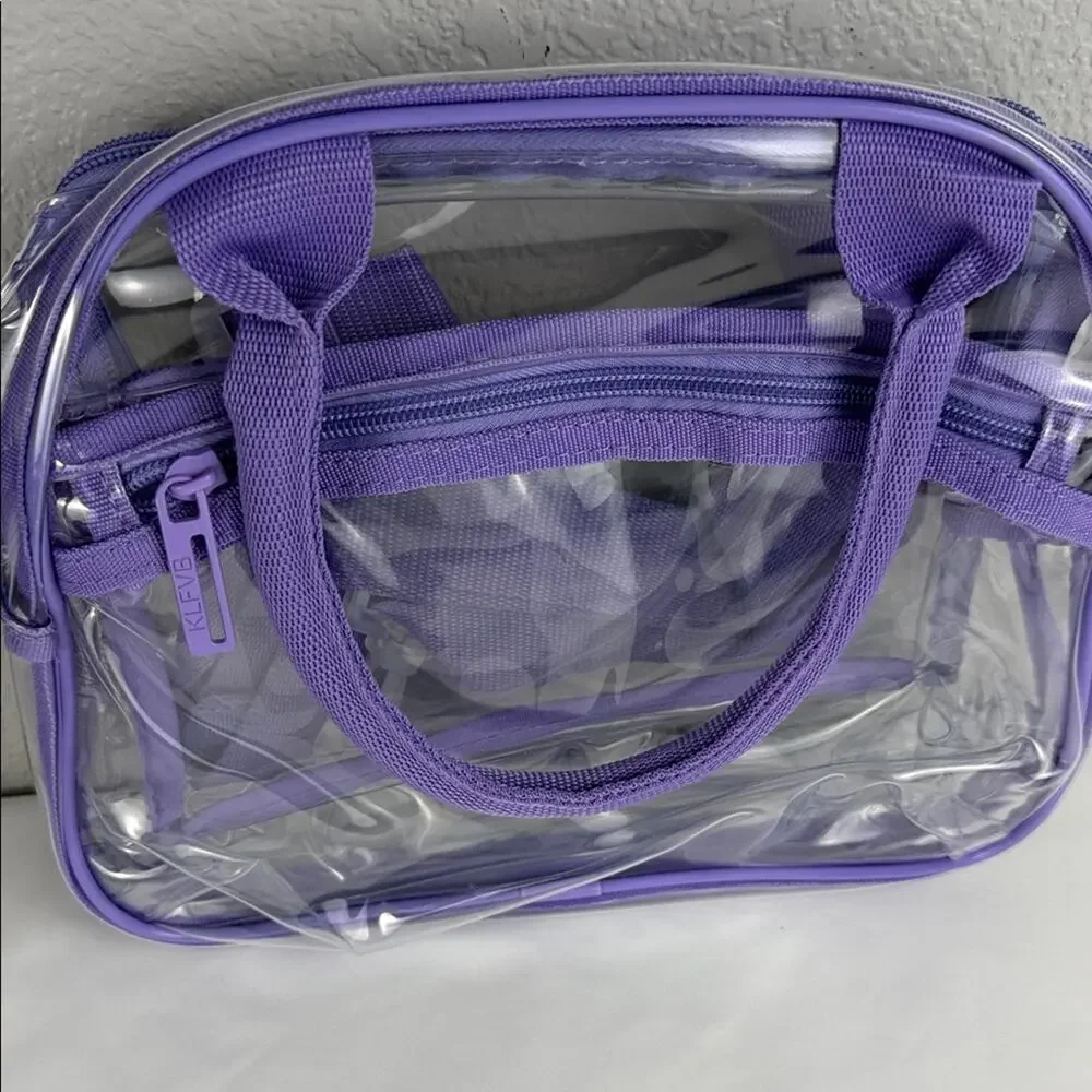 Purple Transparent Backpack and Bag Set - Picture 7 of 10